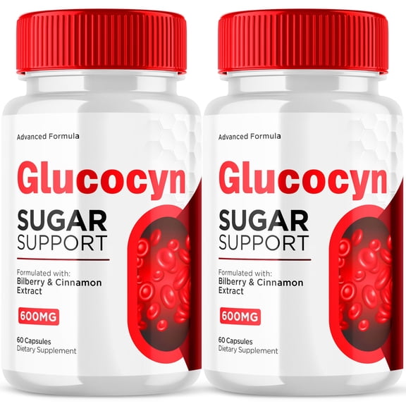 Glucocyn Advanced Formula Sugar Support Capsules Natural Glycogen Supplement 120 Capsules
