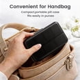 thumbnail image 4 of Weekly Pill Organizer 2 Times a Day, 7-Day AM/PM Portable Medication Box for Daily Vitamins, Supplements, and Medicine, Black, 4 of 7