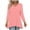 Orange, variant on zbxnLI Women's 3/4 Length Sleeve Shirt Fall V Neck Loose Tunic Tops Casual Dressy Blouses for Women