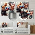 thumbnail image 4 of Designart "Epic Battle of Legends I" Men Metal Art Living Room, 4 of 5
