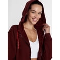 thumbnail image 6 of Athletic Works Women's and Women's Plus Full Zip Fleece Hoodie, Sizes XS-4X, 6 of 7