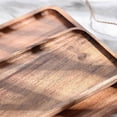 thumbnail image 4 of Forzero Acacia Wooden Tray Household Rectangular Coffee Breakfast Bread Tray Fruit Tray Wooden Tableware, 4 of 7
