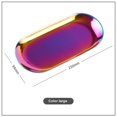 thumbnail image 1 of 1PCS Stainless Steel Tray Stainless Steel Fine Workmanship Size Delicate Tones Preferred Material Dinner Plate Food Plate 06 Color Large, 1 of 6