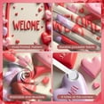 thumbnail image 4 of Red Vintage Truck Welcome Banner Red Roses Romantic Display Heart-shaped Balloons Pattern Love Backdrop for Valentine's Day Party Wedding Reception Welcome Ceremony, 4 of 9