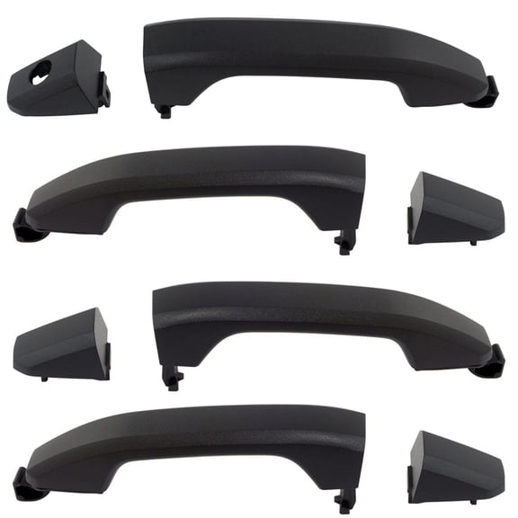 TRQ 4 Piece Front & Rear Exterior Outside Door Handle Set for Silverado Sierra DHA37219
