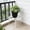 White, variant on Wrought Iron Plant Stands for Outdoor & Indoor Use, Heavy Duty Rustproof Metal Pot Stand Holder, Single Short Round Base for Patio Garden Porch Plants Flower Pots Planter Riser