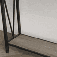 thumbnail image 4 of Industrial Console Table – 42.9" Skinny 2-Tier Sofa Table with Shelf, Narrow Entryway Storage, Metal Frame, 4 of 7
