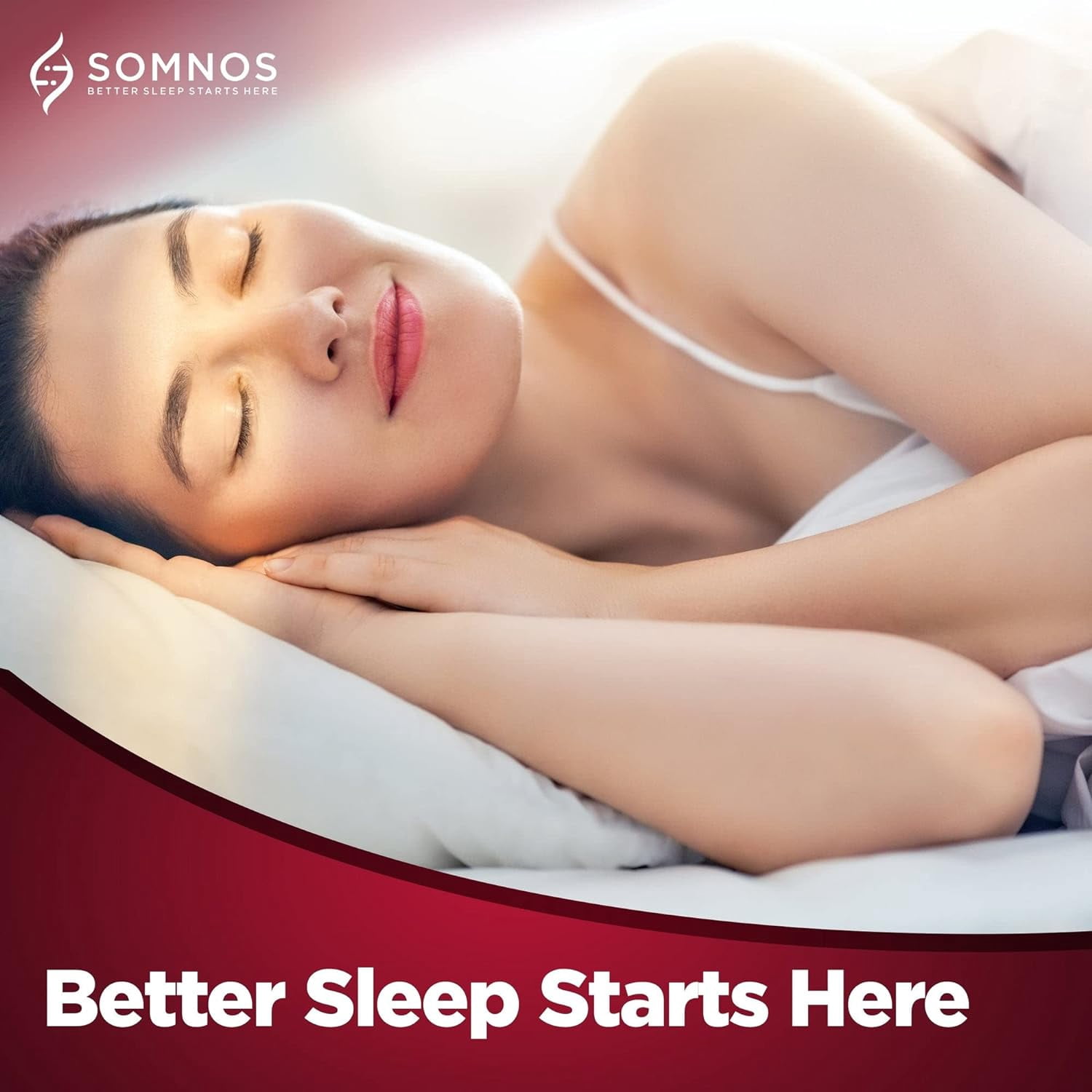 SOMNOS ANTI SNORE MOUTHGUARD SIZE MEDIUM BRUXISM OPENS AIRWAYS FOR A GOOD NIGHT'S SLEEP