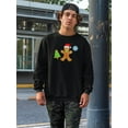 thumbnail image 2 of Gingerbread And Tree Cookie Sweatshirt Men -SPIdeals Designs, Male 5X-Large, 2 of 4