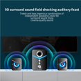 thumbnail image 4 of MesaSe 3pcs Bluetooth 5.0 Loudspeaker Kit USB Stereo Speaker For PC Smartphones Laptops Black, 4 of 8