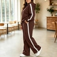 thumbnail image 4 of Edvintorg Women's Athletic Clothing Sets Fall Fashion 2 Piece Outfits Long Sleeve Hooded Sweatshirt Pants Sweat Set Plus Size Sweatsuits, 4 of 5