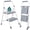 Gray, variant on CONCETTA 3 Step Ladder, Foldable Step Stool with Safety Lock, Anti-Slip Pedal, 330lbs Capacity, Black