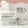 thumbnail image 2 of Family Prayer Bless Food Family Love Kitchen Decal Stickers Wall Verse Quote 33x20-Inch Black, 2 of 5