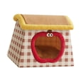 thumbnail image 2 of Nido para perros y gatos semicerrado Casa para perros de peluche Cama para gatos Perro durmiendo en invierno Casa para perros M, 2 of 7