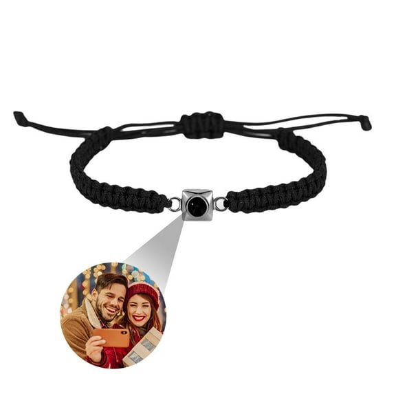 Personalised Photo Bracelet for Women Men,Custom Projection Bracelet with Picture Inside,Custom Bracelets Gifts for Christmas Valentines Day Birthday for Couple/Friend