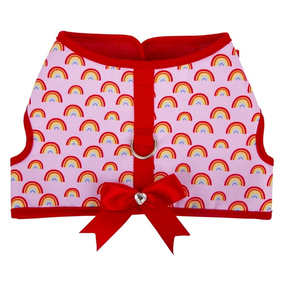 Vibrant Life Polyester Rainbow Walking Dog Harness, Pink, Medium (20" to 27" Chest Size)