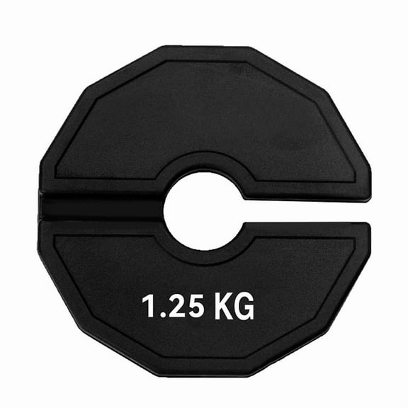 Gym Micro-Plates Dumbbell Fractional Weight Plate Rubber Plates Add-on Change Black 1. pwm25