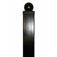 thumbnail image 2 of ALEKO Black Galvanized Steel Pedestrian Gate Post, Powder-Coated, 7.5 ft, 2 of 4