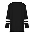 thumbnail image 6 of Babysbule Womens Long Sleeve Tops Women's Casual V-Neck Long Sleeve Solid Loose Shirt Blouse Tops, 6 of 6