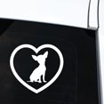 thumbnail image 4 of HEVIRGO Cute Chihuahua Dog Heart Car Vehicle Body Window Reflective Decals Sticker Decor, 4 of 7