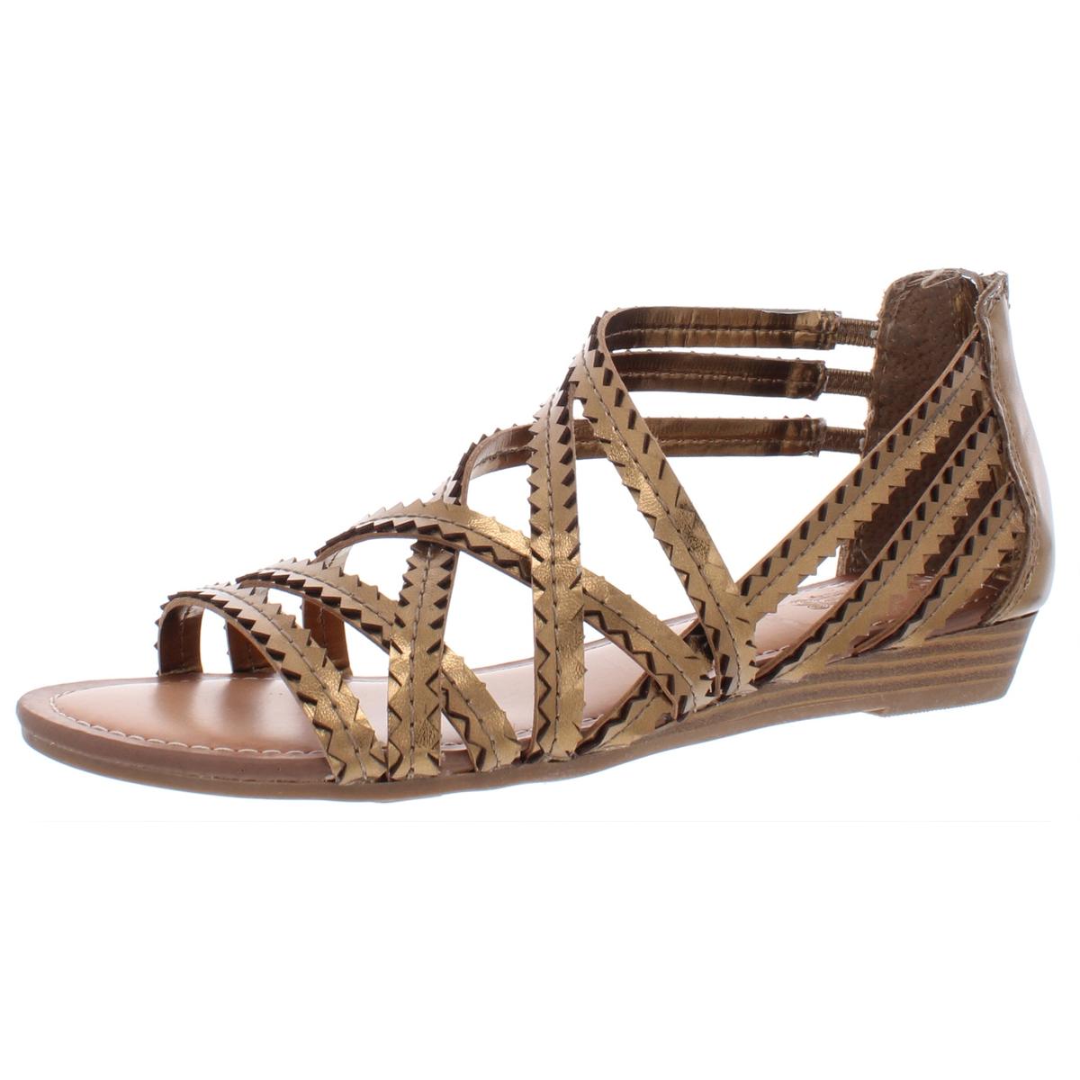 Carlos by Carlos Santana Womens Tremor Faux Leather Strappy Gladiator  Sandals - Walmart.com