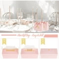 thumbnail image 5 of 50 Pcs Small Thank You Gift Bags, Mini Party Favor Bag Treat Box with Bow Ribbon, Pink Paper Gift Bags Bulk for Wedding, Birthday, Bridal Shower, Baby Shower (4.5x1.8x4 Inch), 5 of 7
