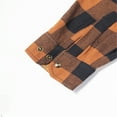 thumbnail image 3 of COEVALS CLUB Mens Flannel Long Sleeve Shirts Corduroy Lined Snap Button Up Cotton Western Plaid Shirts (Brown, Black/XXL 12#), 3 of 6