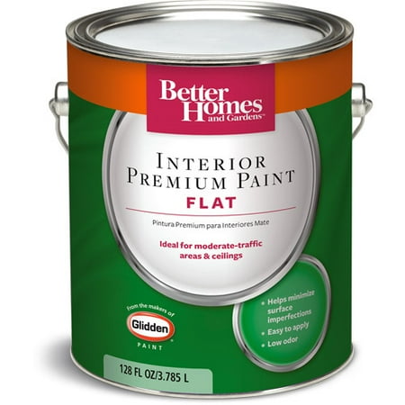 Better Homes and Gardens Interior Flat Paint, 1 Gal