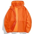 thumbnail image 6 of XINPING Men's Mesh UPF 50+ Sun Protection Hooded Jacket, Summer Breathable Comfortable Lightweight Windbreaker, Casual Coat for Hiking Outdoor Wear, 6 of 6