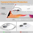 thumbnail image 4 of Compatible with iPhone 11 Case, Cute Curly Wave Frame Shape with Plating Edge, Camera Lens Cover & Soft TPU Silicone Heavy Duty Shockproof Protection Clear Phone case for iPhone 11, Clear, 4 of 8