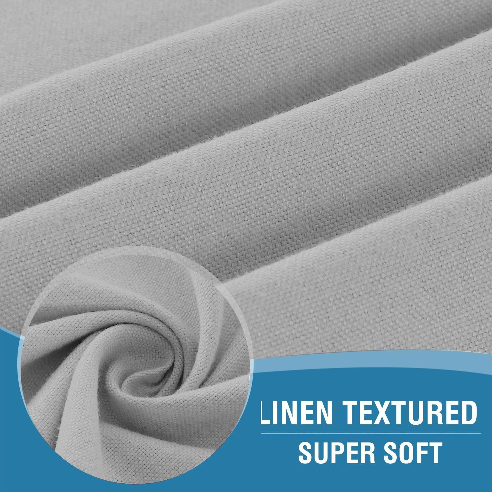 Adhesive Door Curtain Cozival Linen Textured French Door Curtains - Privacy & Room Darkening Tie-Up Blinds for Glass Doors & Kitchen Windows, Adhesive Installation, Privacy Window Blinds, A