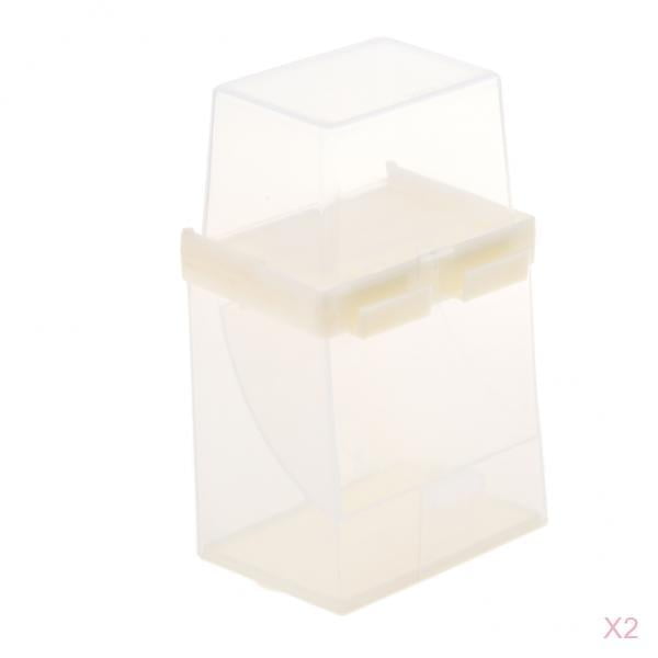 2 comederos automáticos para pájaros, comedero para pájaros sin ensuciar, accesorios de jaula para , canario, , pinzón, , con Yuyangstore Alimentador del loro del pájaro del animal doméstico