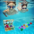thumbnail image 6 of Diving Treasure Box Set | Plastic Imitation Crystal Diamonds | Pool Training Game for Water Activities | Pirate Treasure Chest Design | Multicolor Jewels | Portable | 11 Pcs | 7.5x5.2x5cm, 6 of 6