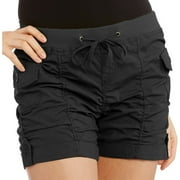 Juniors' Plus Ruched Shorts