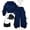Navy, variant on Enyan Kids Clothes Girls 2-Piece Outfits Long Sleeve Sweatshirt & Wide Leg Pants Set