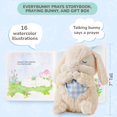 thumbnail image 4 of Tickle & Main Everybunny Prays Musical Gift Set for Children; 7” Plush Boy Rabbit with Blue Scarf, Prayer Book and Keepsake Box; an Ideal Gift for Baby’s Baptism, Christening or Easter, 4 of 6