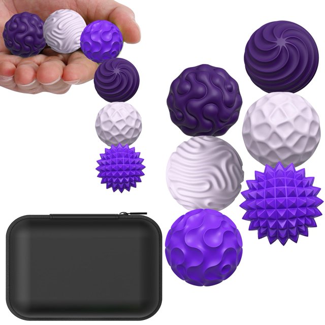 Paquete de 6 unidades magnéticas de silicona Fidget Balls BUSOHA para aliviar el estrés