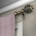 thumbnail image 3 of 5/8" Adjustable 28 - 48" Aria Single Curtain Rod - Antique Gold, 3 of 3
