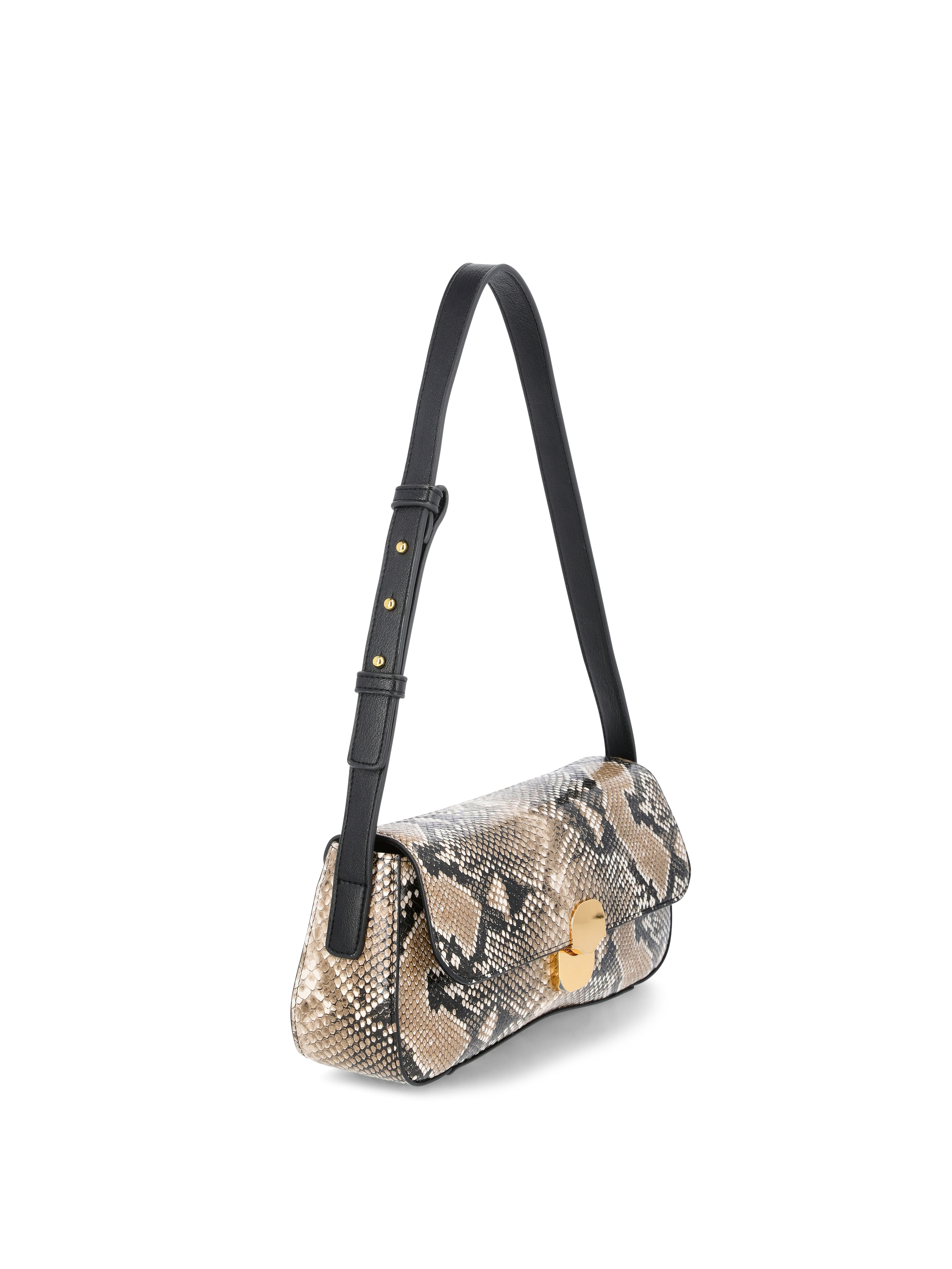 Time & Tru Goldie Shoulder Bag, Snake