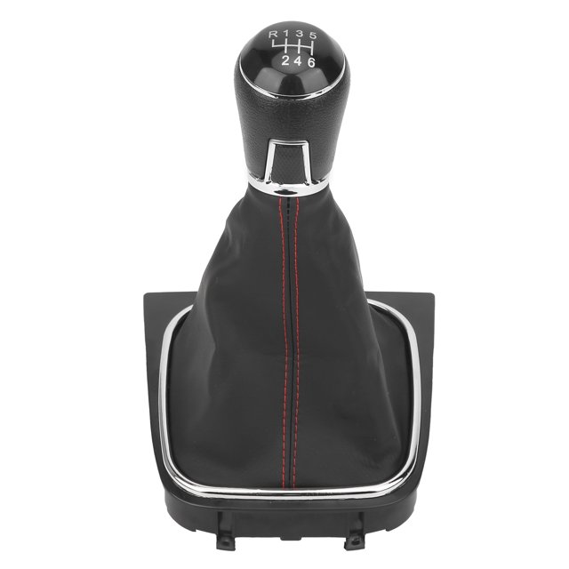AMONIDA Shifter Collars,PU Leather Gear Shift Knob With Dustproof Cover Boot Fit For A7 MK7 GTD 2013-2018,Shift Stick Gaiter