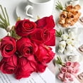 thumbnail image 4 of Silk Artificial Roses For Wedding Home Decor Valentine'S Day Set Of 12, 4 of 9