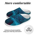 thumbnail image 6 of KLL Modern Style Blue Parrot Pattern Adult Unisex Cozy Slippers,Fuzzy Slip-on Slippers TPR Sole Slippers Comfort Plush Home Footwear for Indoor & Outdoor-8, 6 of 7