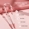 thumbnail image 2 of Happydeer Meridian Dredging Muscle Relaxation Body Massage Roller 8 Balls Ergonomic Handle Roller Type Back Strap Massager Health Beauty, 2 of 13