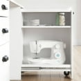thumbnail image 5 of South Shore Artwork Sewing Craft Table with Storage, Pure White, 5 of 12