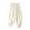 White, variant on Women's Linen Harem Pants Lightweight Solid Color Loose Fit Cropped Trousers Elastic Waist Beach Pants with Pockets