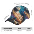 thumbnail image 3 of Yiaed Colorful Planet Universe Print Cap Adjustable Size for Running Workouts and Outdoor Activities All Seasons, 3 of 5