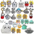 thumbnail image 1 of Muñeco de leche musical Lankybox, tiburón, árbol, cubo, sin música, juguetes que brillan en la oscuridad, peluche fantasma, muñeco de peluche robot cuadrado/astuto, 19 cm x 20 cm, sin música, 1 of 5