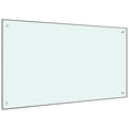thumbnail image 1 of vidaXL Kitchen Backsplash White 100x60 cm Tempered Glass, 1 of 4