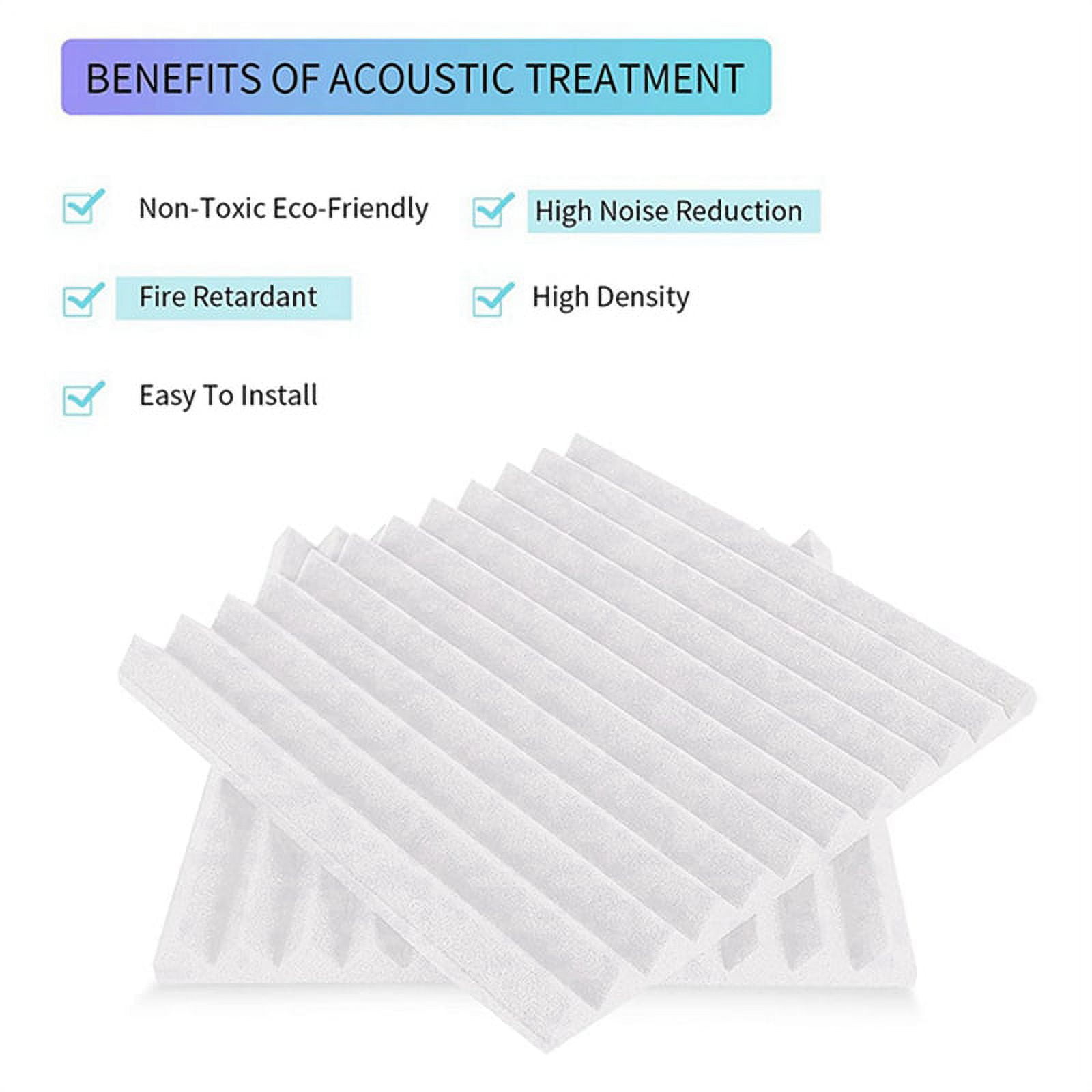 36Pcs Acoustic Foam Board,Studio Wedge Tile,Acoustic Foam Soundproof Pyramid Studio Treatment Wall Panel,Etc,2.5X30X30cm