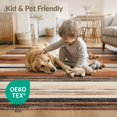 thumbnail image 4 of ODIKA 6'x9' Washable Area Rug Non-Slip, Easy Care, Door Farmhouse Southwestern Aztec Vintage Lone Border Distressed for Family Room, Living Mater Bedroom, 4 of 7